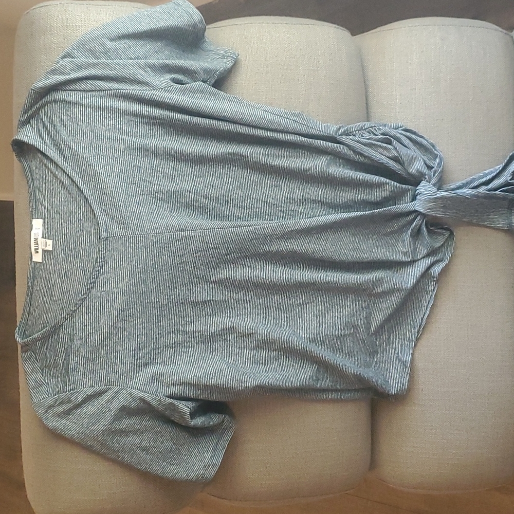 William Rast Top with Tie Detail